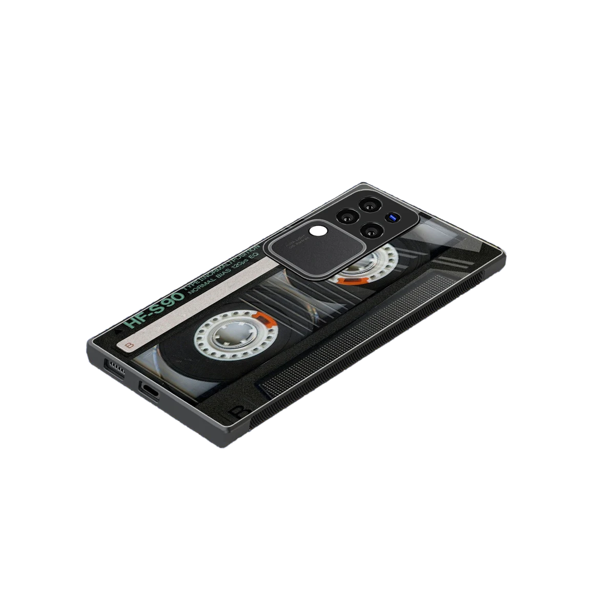 Cassette Tape stylish phone case forvivo v30 pro | glossy glass and slim fit