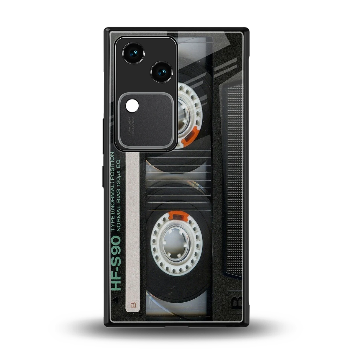 Cassette Tape back phone cover | glass case for vivo v30