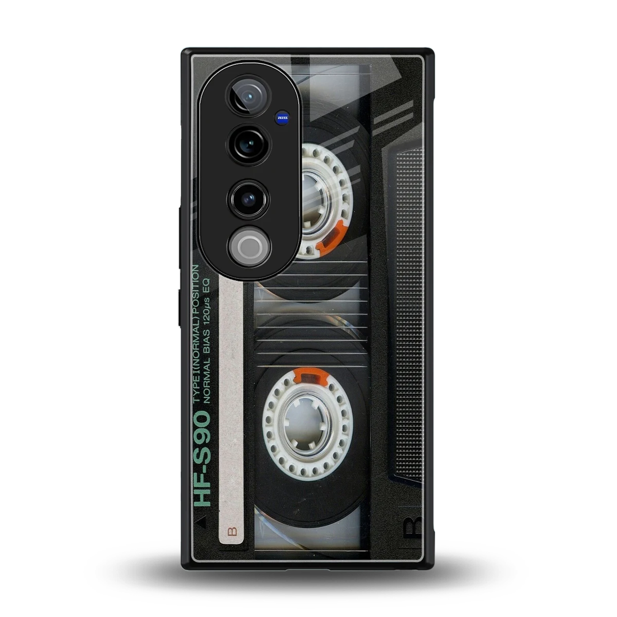 Cassette Tape back phone cover | glass case for vivo v40 pro