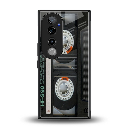 Cassette Tape back phone cover | glass case for vivo v40 pro