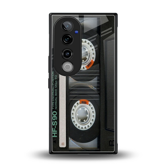 Cassette Tape back phone cover | glass case for vivo v40 pro