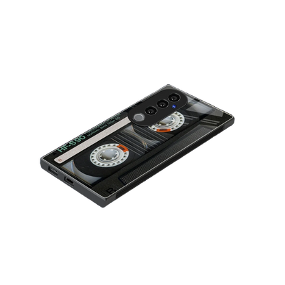 Cassette Tape stylish phone case for vivo v40 pro | glossy glass and slim fit