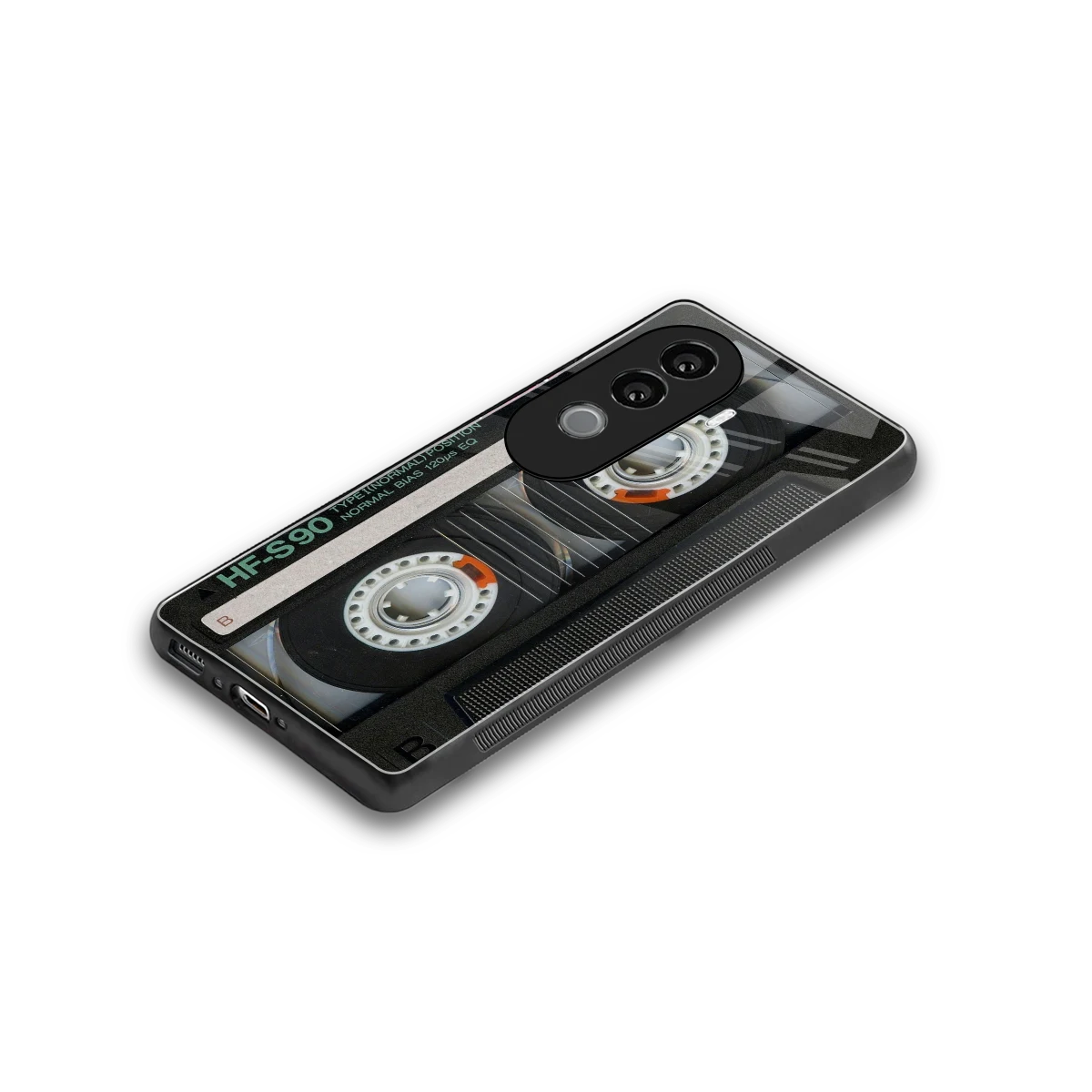 Cassette Tape stylish phone case for vivo v40e | glossy glass and slim fit