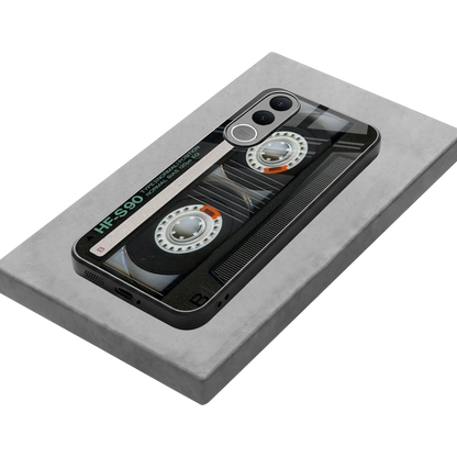Cassette Tape stylish phone case for vivo v70 fe | glossy glass and slim fit