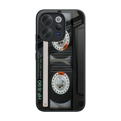 Cassette Tape back phone cover | glass case for vivo v70
