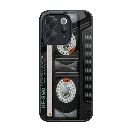 Cassette Tape back phone cover | glass case for vivo v70