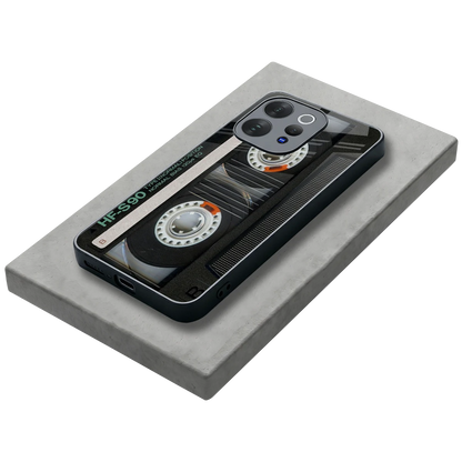 Cassette Tape stylish phone case for vivo v70 | glossy glass and slim fit