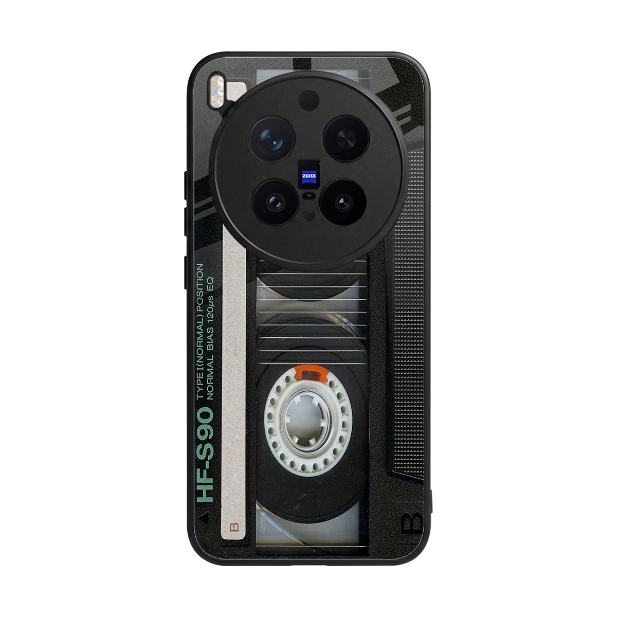 Cassette Tape back phone cover | glass case for vivo x300 pro