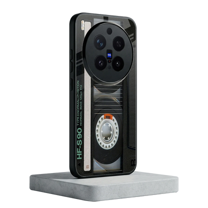 Cassette Tape vivo x300 pro mobile cover | shockproof glass phone case