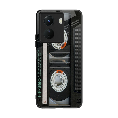 Cassette Tape back phone cover | glass case for vivo y16