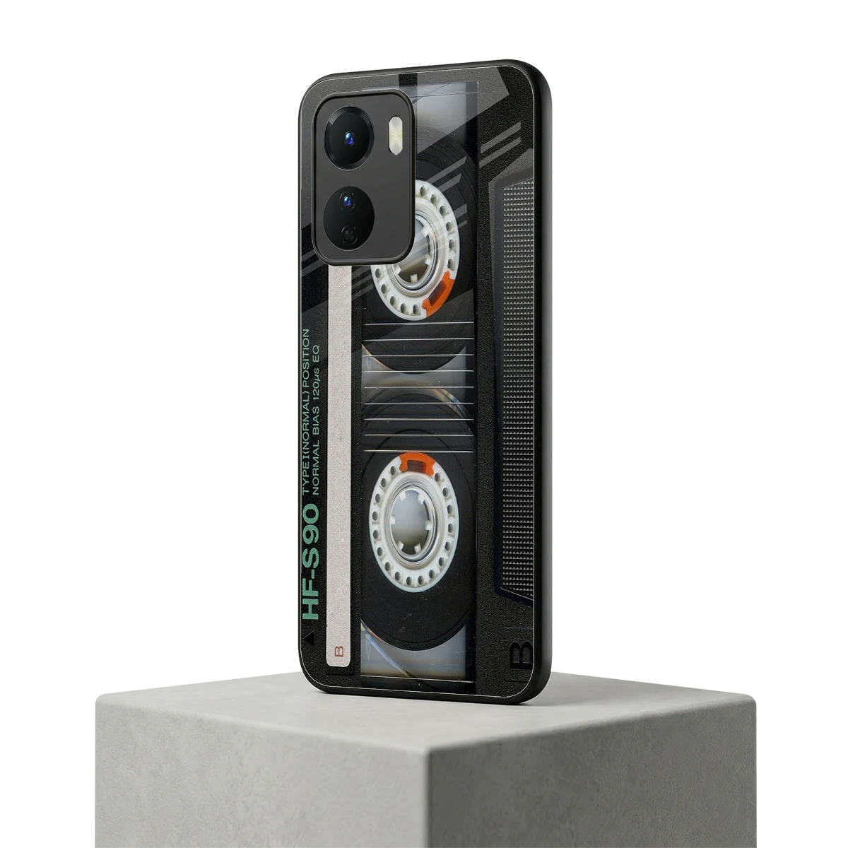 Cassette Tape vivo y16 mobile cover | shockproof glass phone case