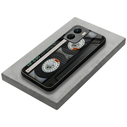 Cassette Tape stylish phone case for vivo y16 | glossy glass and slim fit