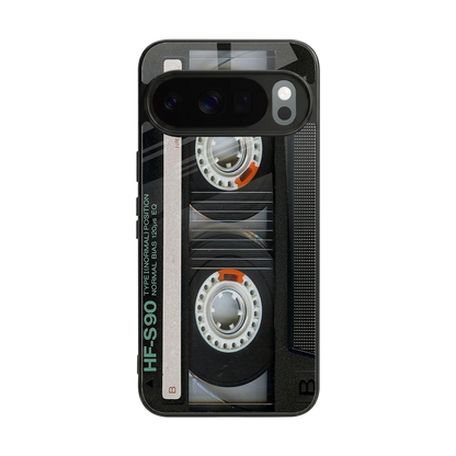 Cassette Tape back phone cover | glass case for google pixel 10 pro