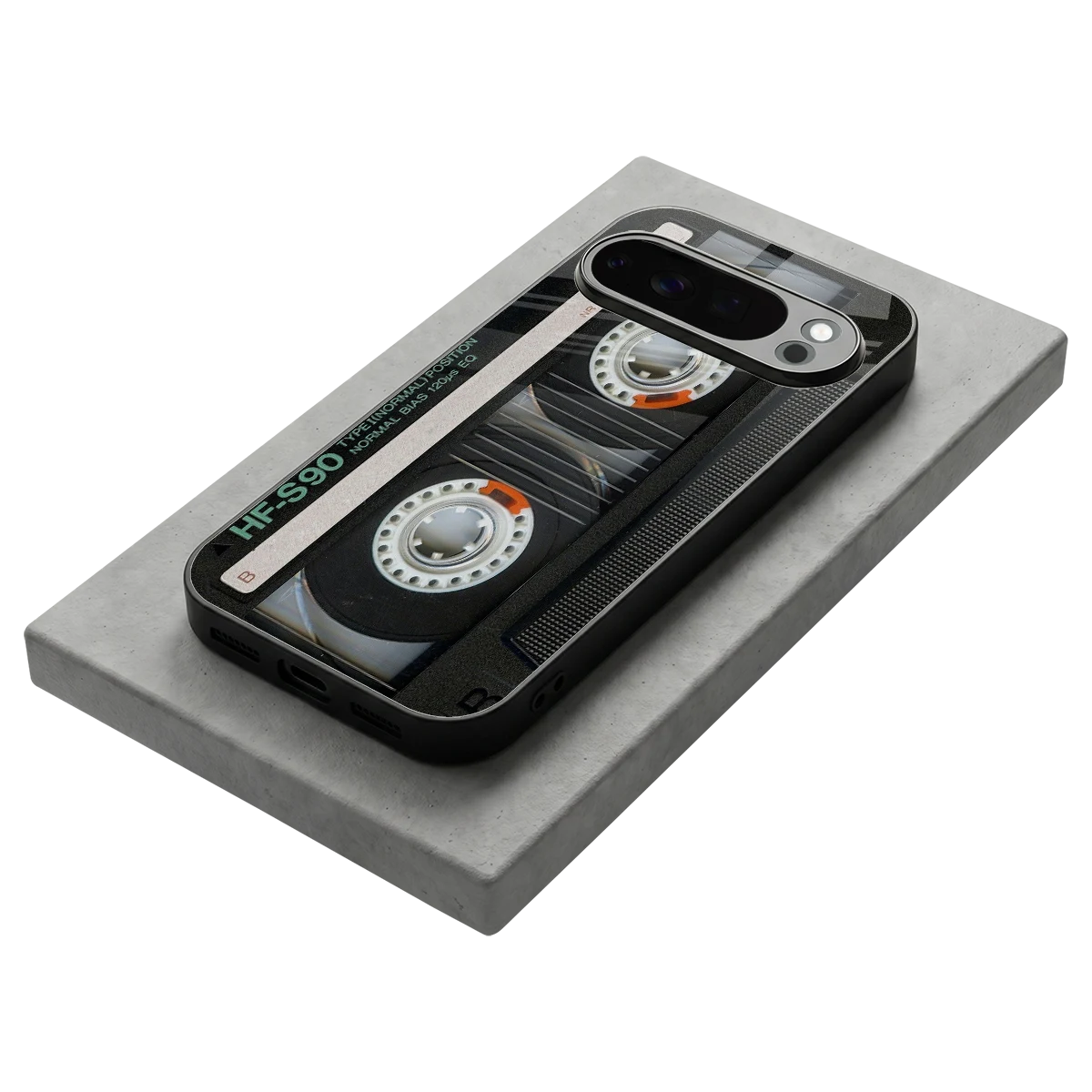 Cassette Tape stylish phone case for google pixel 10 pro | glossy glass and slim fit