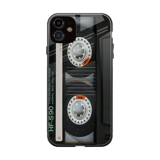 Cassette Tape back phone cover | glass case for iphone 12