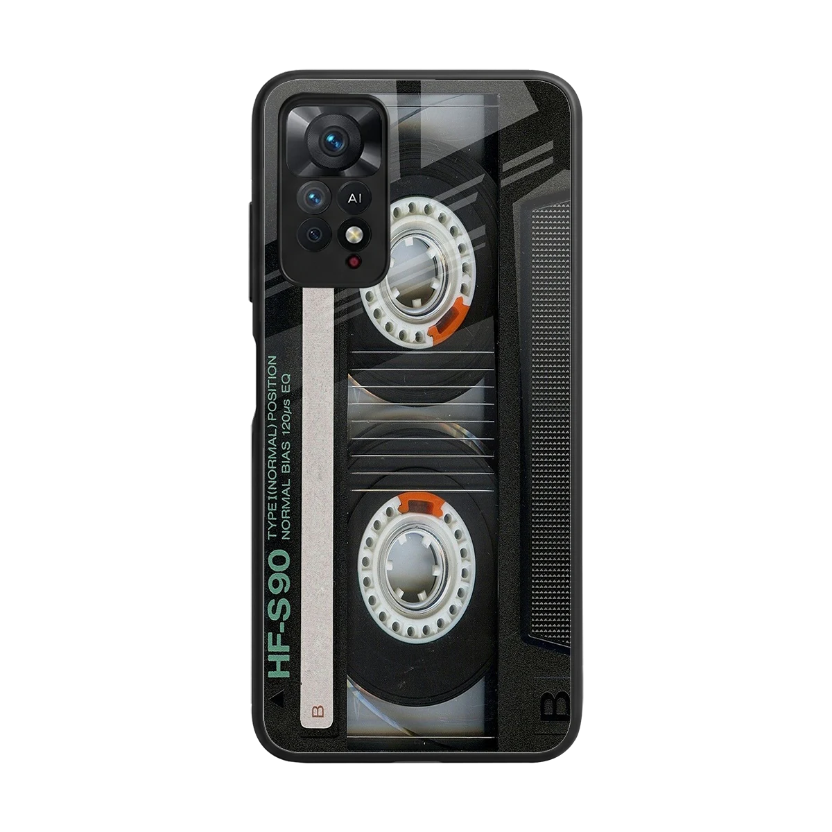 Cassette Tape back phone cover | glass case for redmi note 11 pro