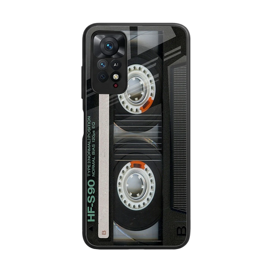Cassette Tape back phone cover | glass case for redmi note 11 pro