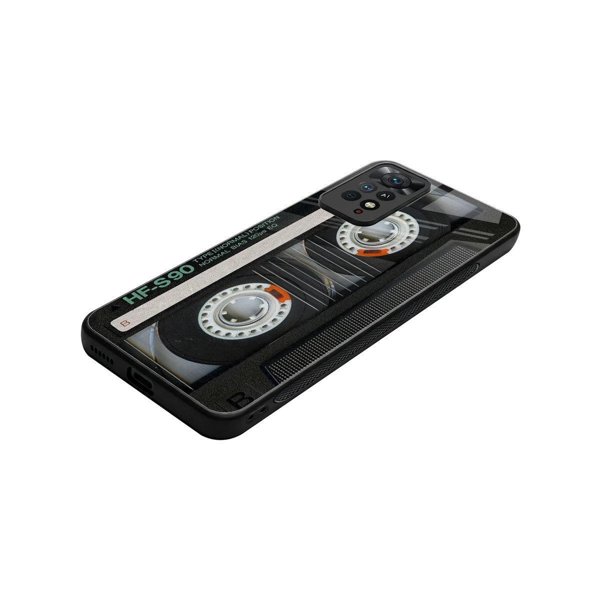 Cassette Tape stylish phone case for redmi note 11 pro | glossy glass and slim fit