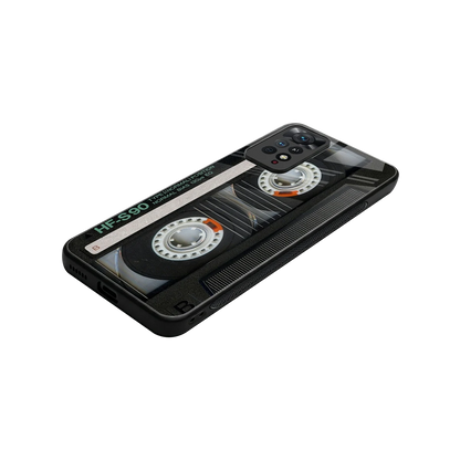 Cassette Tape stylish phone case for redmi note 11 pro | glossy glass and slim fit