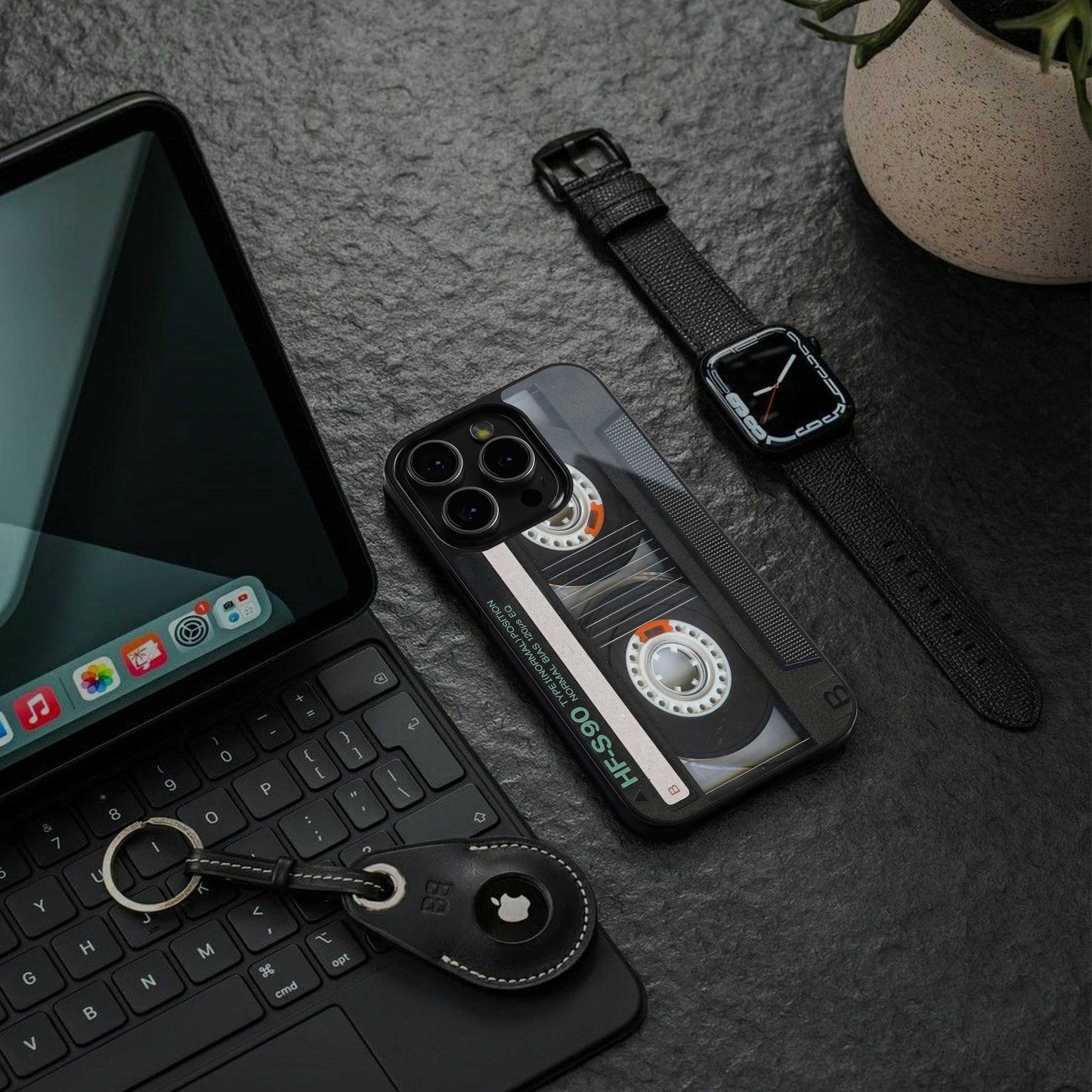 Cassette Tape Phone Case for Iphone 16 | Glass Case