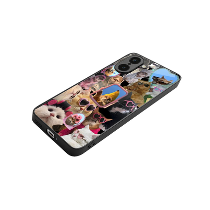 Catastic Montage stylish phone case for oneplus nord ce5 5g | glossy glass and slim fit