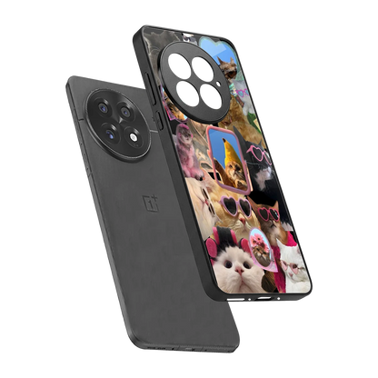 Catastic Montage sleek oneplus 13 cover with tempered glass back and TPU edges
