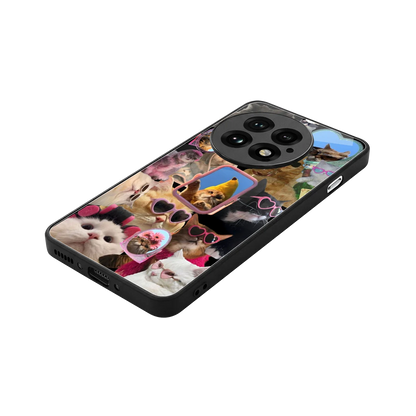 Catastic Montage stylish phone case for oneplus 13 | glossy glass and slim fit