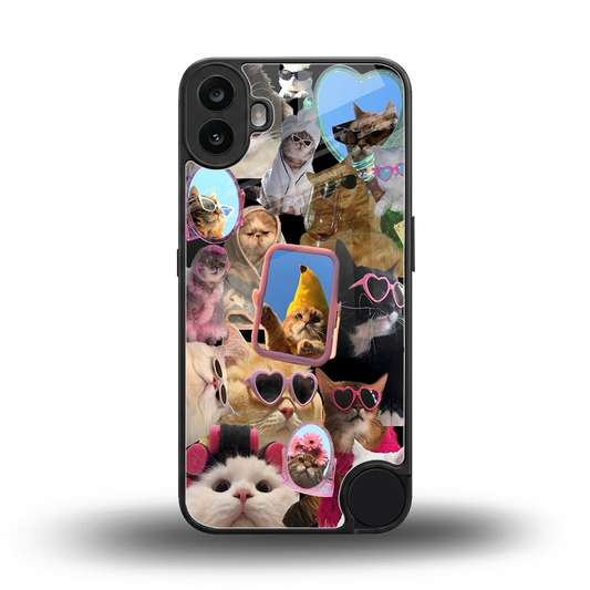 Catastic Montage back phone cover | glass case for cmf nothing phone 1