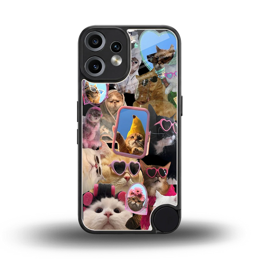 Catastic Montage back phone cover | glass case for cmf nothing phone 2 pro
