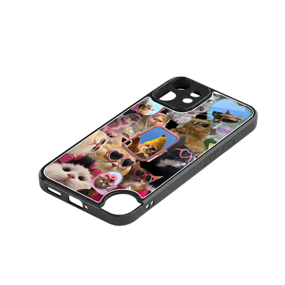 Catastic Montage stylish phone case for cmf nothing phone 2 pro | glossy glass and slim fit