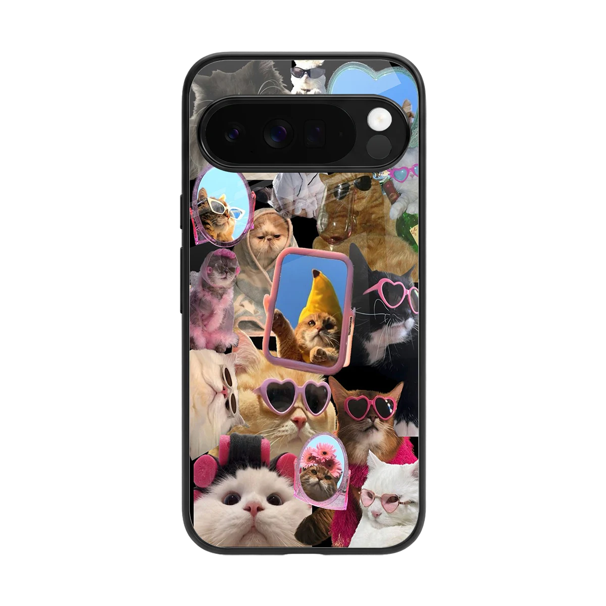 Catastic Montage back phone cover | glass case for google pixel 10 pro xl