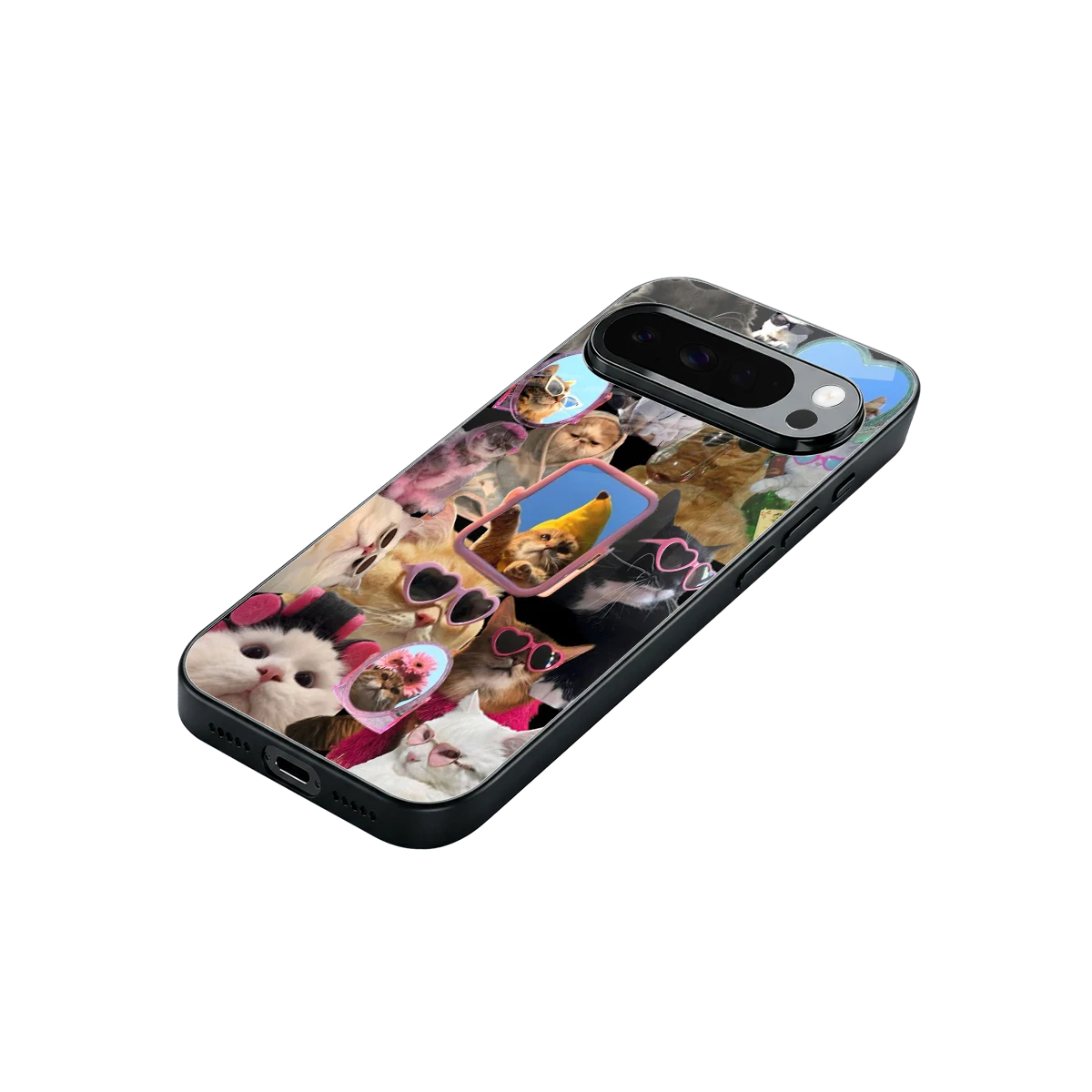 Catastic Montage stylish phone case for google pixel 10 pro xl | glossy glass and slim fit