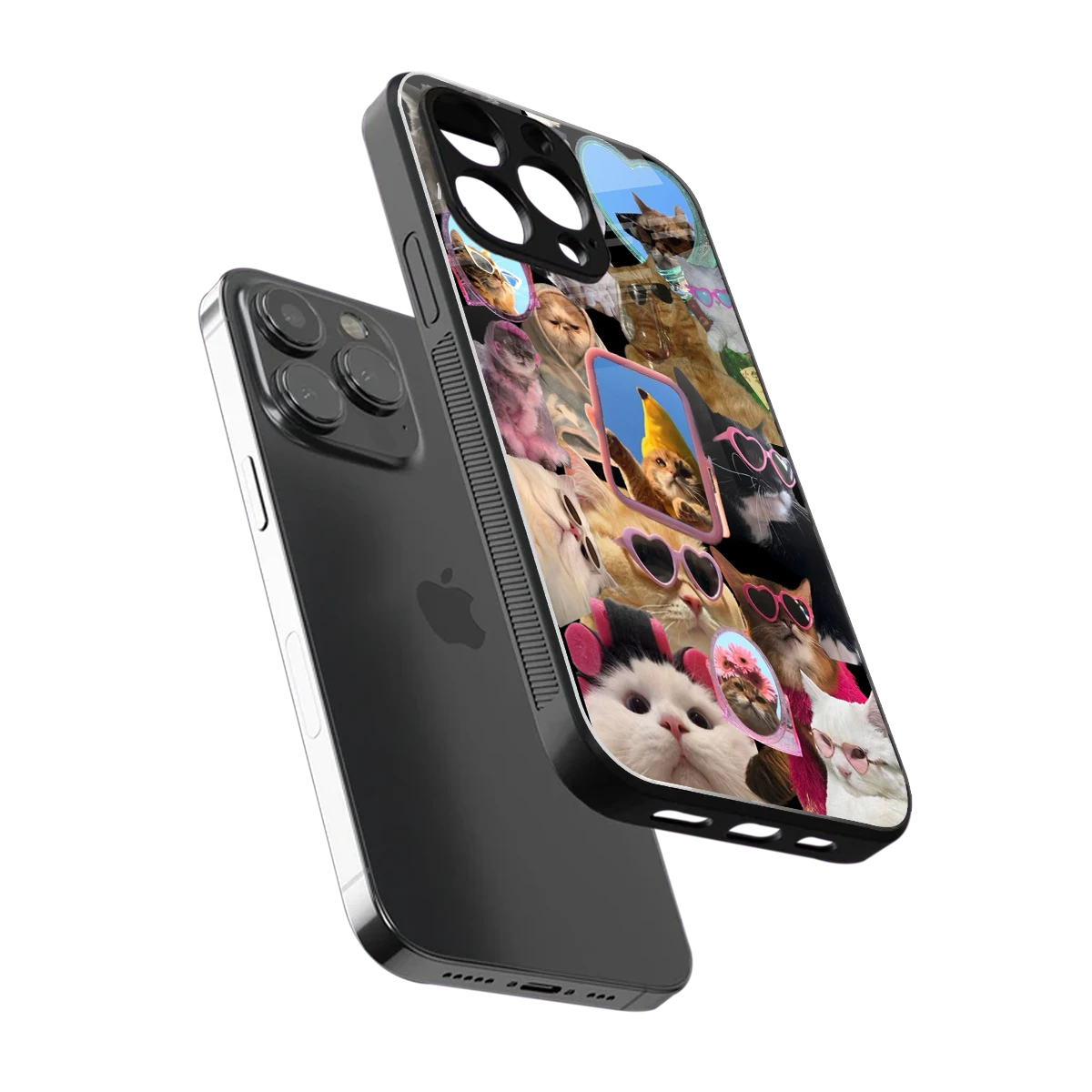 Catastic Montage sleek iphone 13 pro cover with tempered glass back and TPU edges