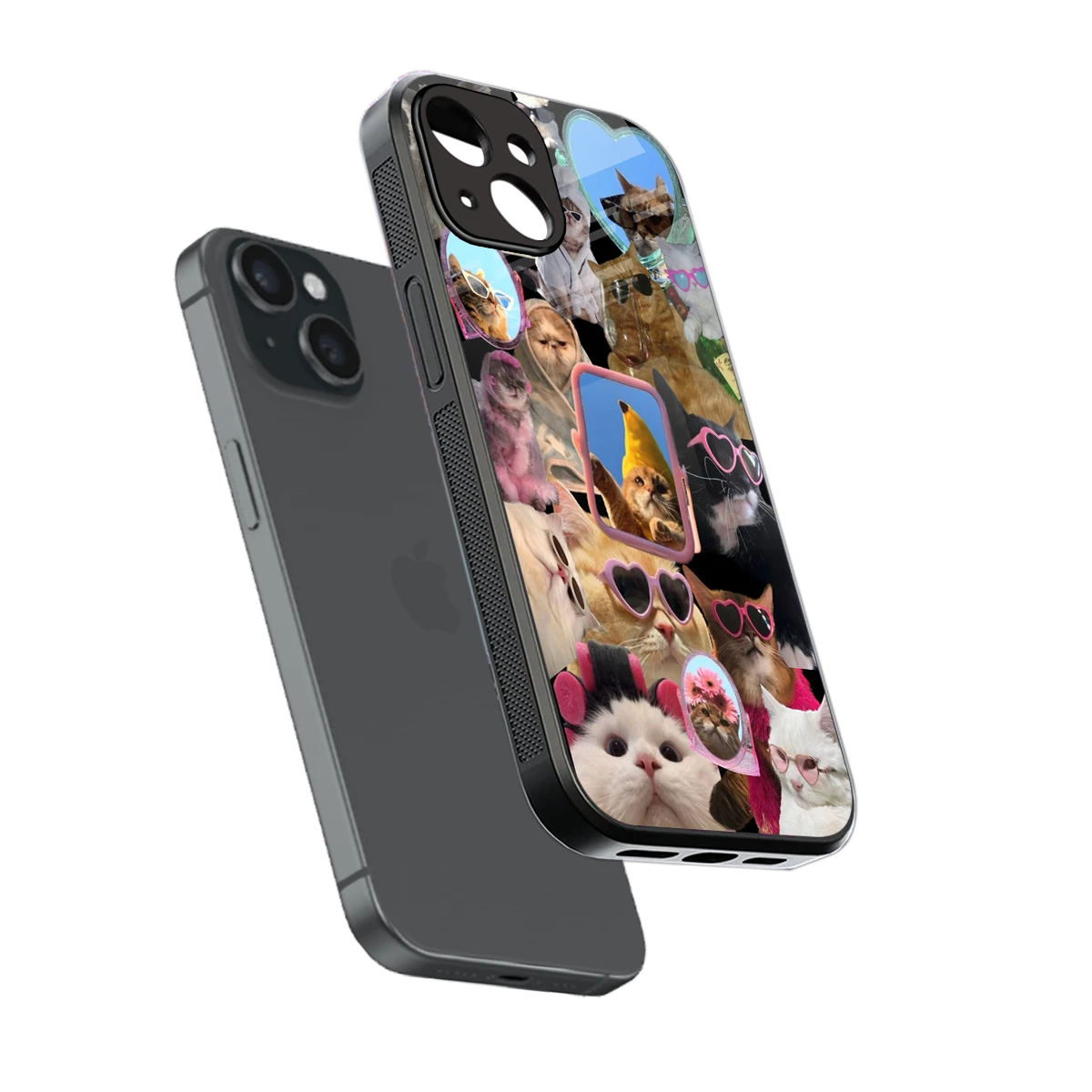 Catastic Montage sleek iphone 14 cover with tempered glass back and TPU edges