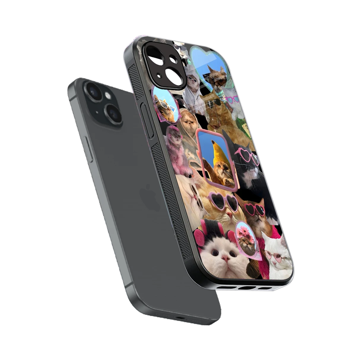 Catastic Montage sleek iphone 14 plus cover with tempered glass back and TPU edges