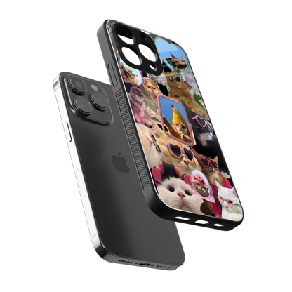 Catastic Montage sleek iphone 15 pro max cover with tempered glass back and TPU edges