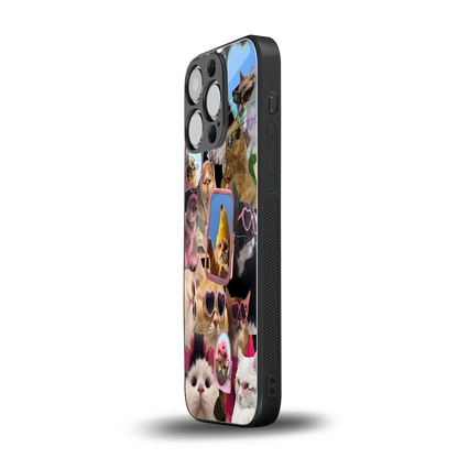 Catastic Montage iphone 15 pro mobile cover | shockproof glass phone case