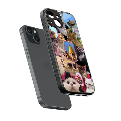Catastic Montage sleek iphone 15 cover with tempered glass back and TPU edges