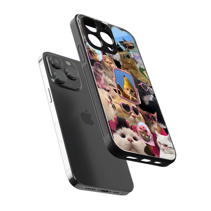 Catastic Montage sleek iphone 15 pro cover with tempered glass back and TPU edges