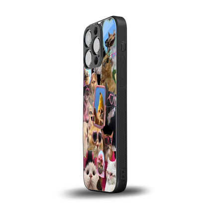 Catastic Montage iphone 16 pro mobile cover | shockproof glass phone case