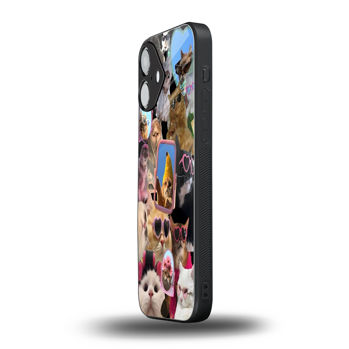 Catastic Montage iPhone 16 mobile cover | shockproof glass phone case