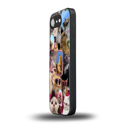 Catastic Montage iphone 16e mobile cover | shockproof glass phone case