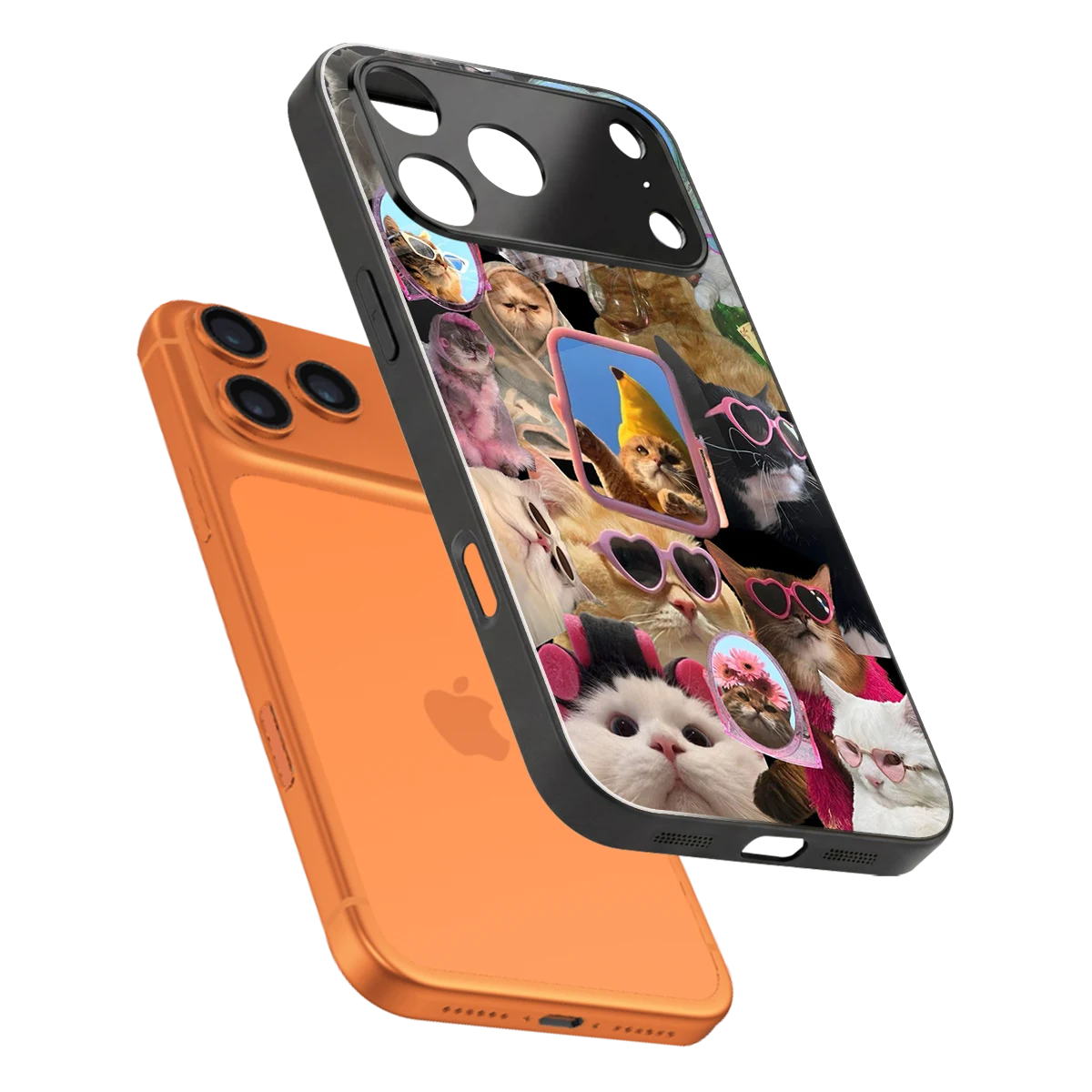 Catastic Montage sleek iphone 17 pro max cover with tempered glass back and TPU edges