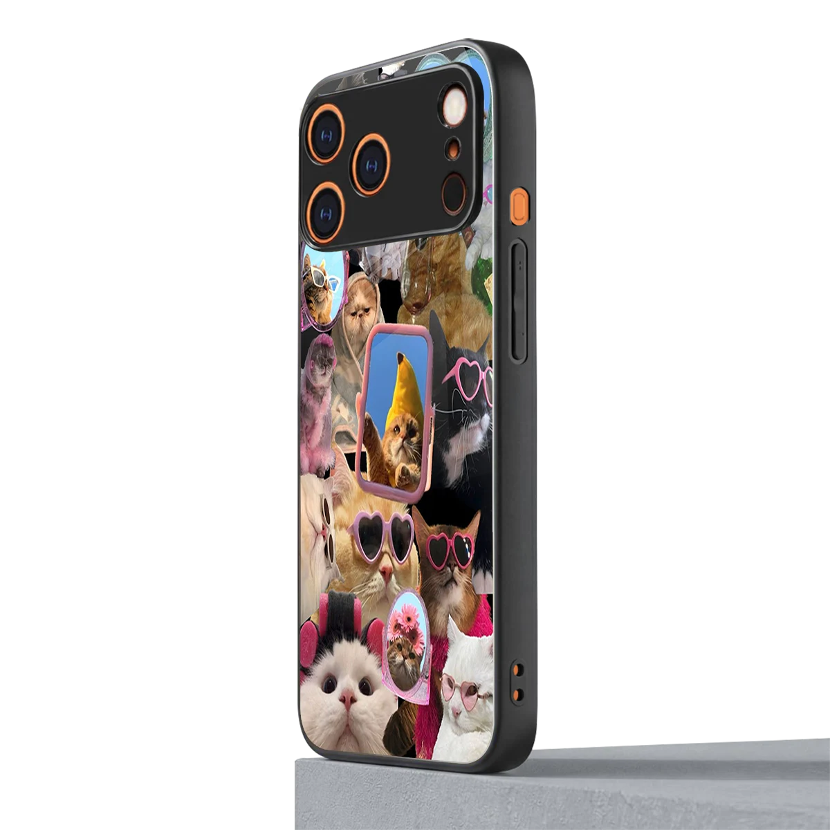 Catastic Montage iphone 17 pro max mobile cover | shockproof glass phone case