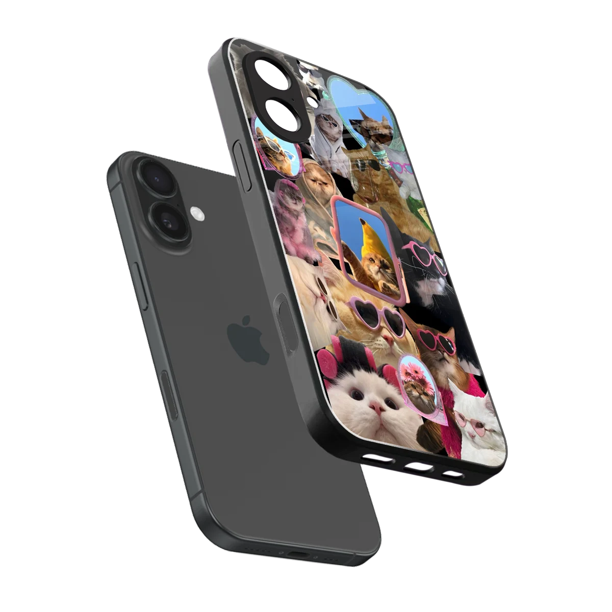 Catastic Montage sleek iphone 17 cover with tempered glass back and TPU edges