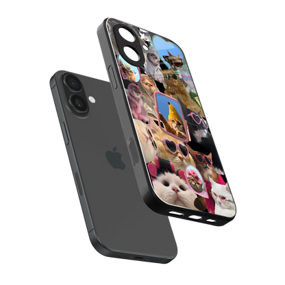 Catastic Montage sleek iphone 17 cover with tempered glass back and TPU edges