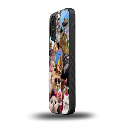 Catastic Montage iphone 17 mobile cover | shockproof glass phone case