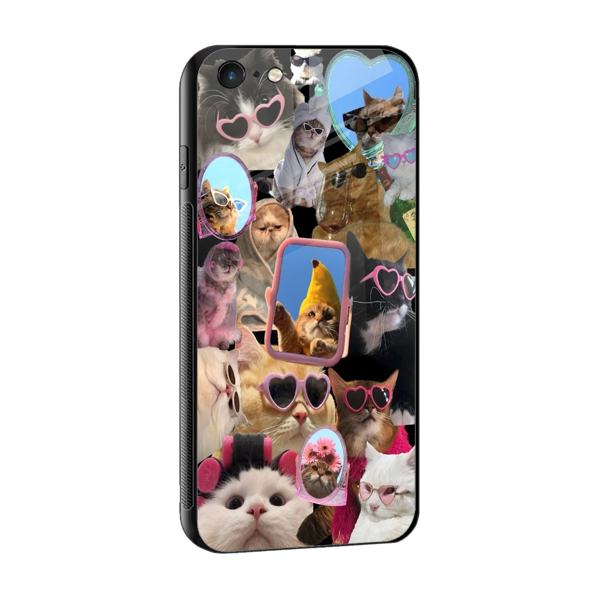 Catastic Montage sleek iphone 6s plus cover with tempered glass back and TPU edges