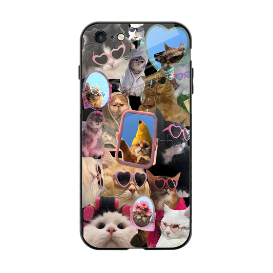 Catastic Montage back phone cover | glass case for iphone 6