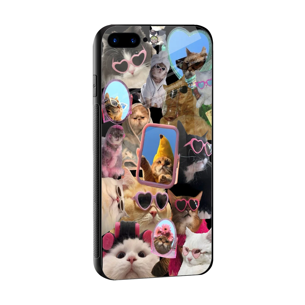 Catastic Montage sleek iphone 7 plus cover with tempered glass back and TPU edges